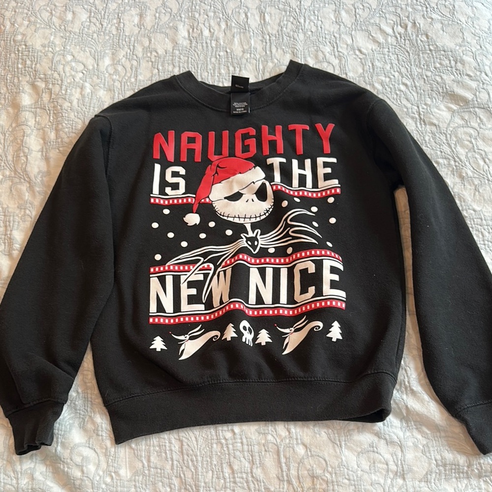 Jack Skellington Christmas crewneck.